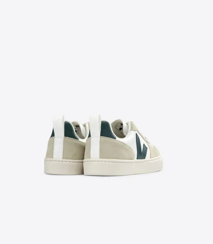 VEJA V10 V10 LACES CHROMEFREE LEATHER WHITE BRITTANY ALMOND 8211 Kids