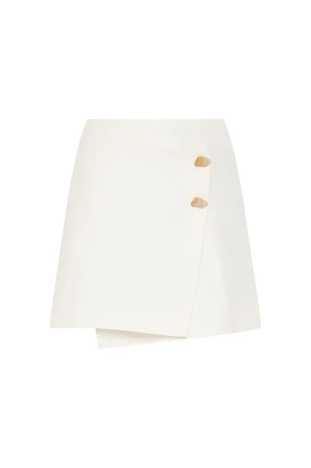 Velma Mini Skirt Ivory Women Aje Skirts Velma Mini Skirt Ivory Women Aje Skirts