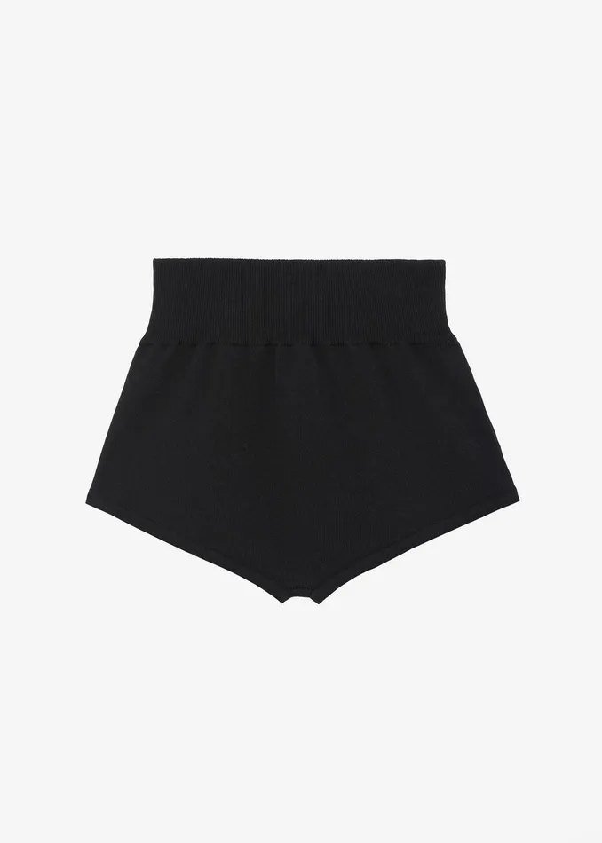Veronica Mini Knit Shorts 8211 Black Women The Frankie Shop Clothing