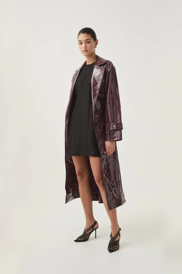 Verve Trench Coat Mulberry Women Aje Blazers Jackets and Coats