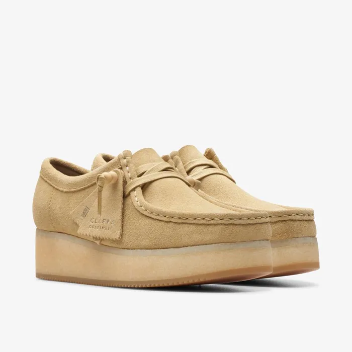 Wallacraft Bee Maple Suede Women Clarks Platforms