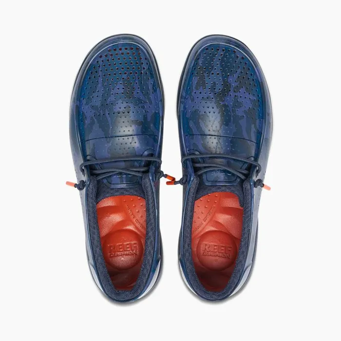 Water Coast Prints Navy Camo Men Reef Shoes