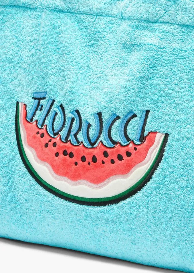 Watermelon Towelling Tote Bag Blue Blue Accessories Fiorucci Watermelon Towelling Tote Bag Blue Blue Accessories Fiorucci