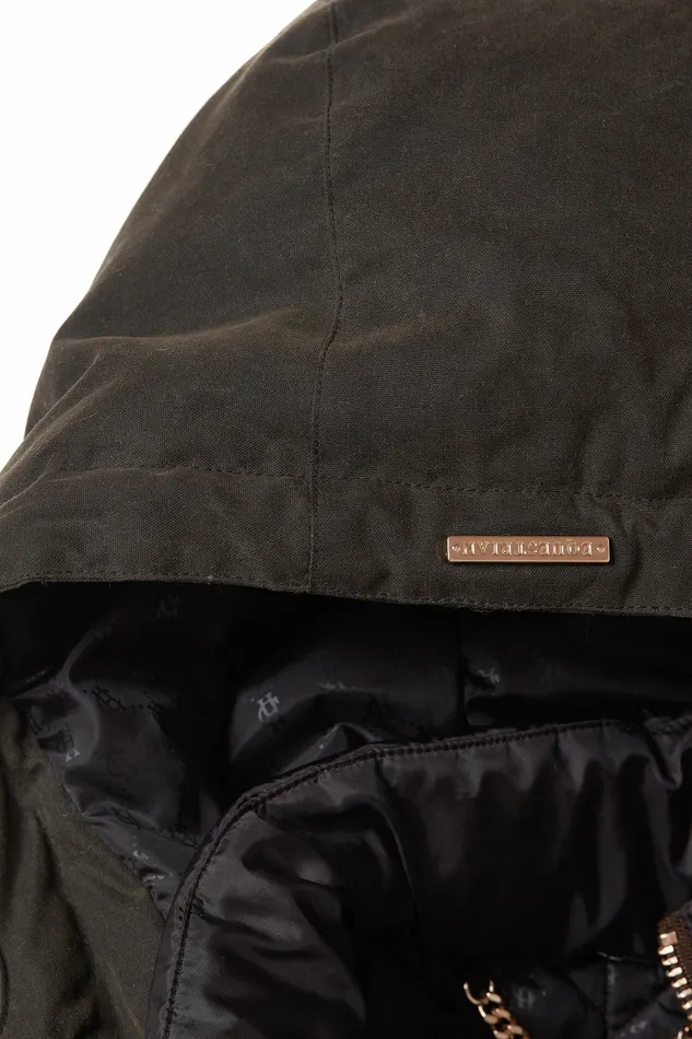 Wax Longline Field Coat Dark Olive Womens Coats and Jackets Holland Cooper Wax Longline Field Coat Dark Olive Womens Coats and Jackets Holland Cooper