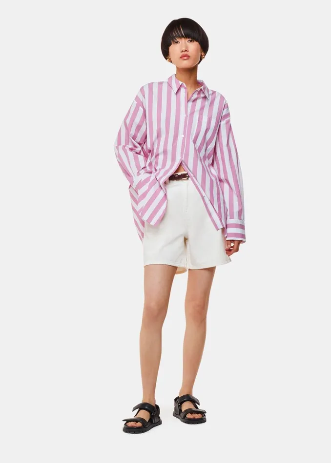 White Authentic Denim Short Women Whistles Trousers