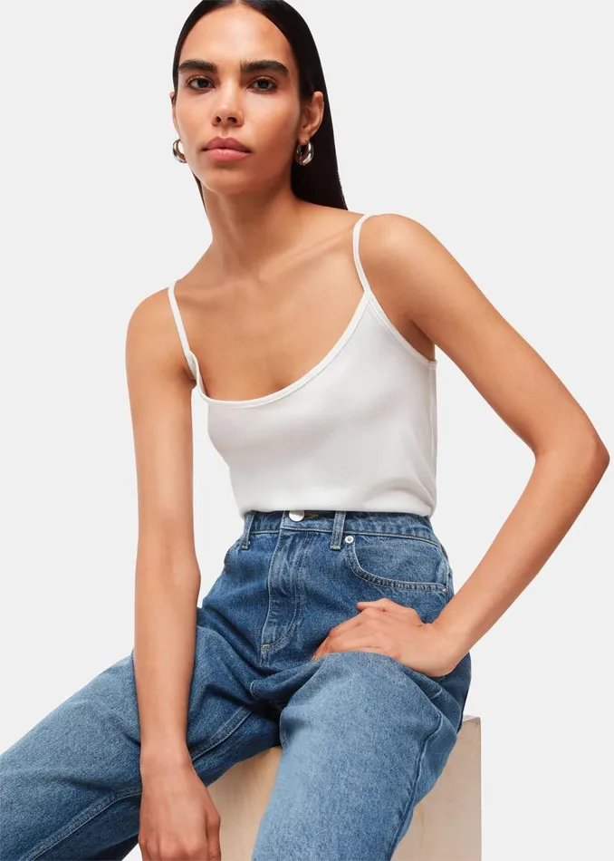 White Ultimate Cami Top Women Whistles Tops