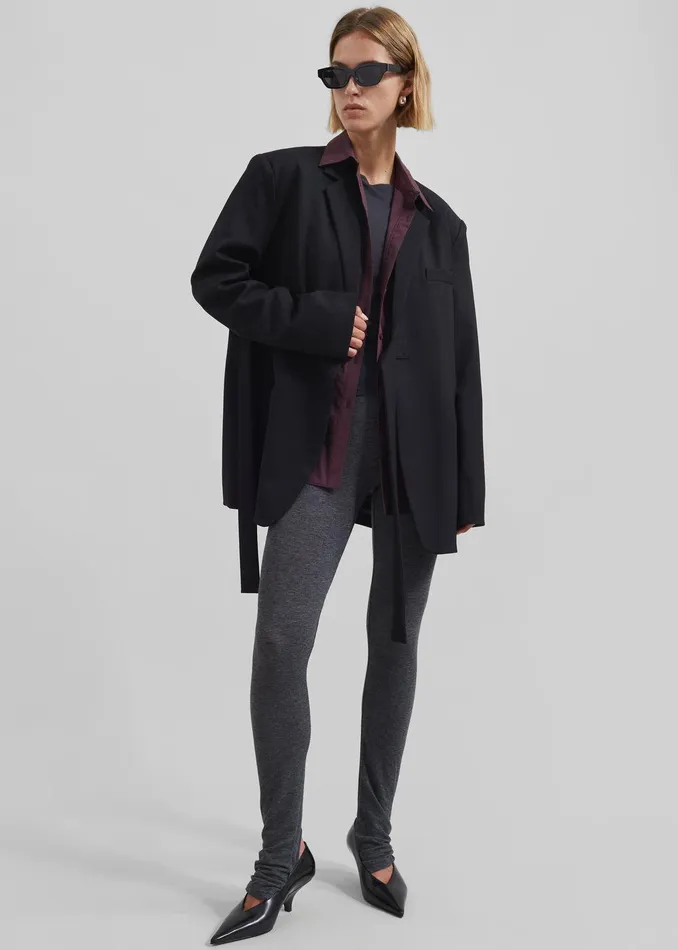 Whiteney Tie Up Blazer 8211 Black Women The Frankie Shop Clothing