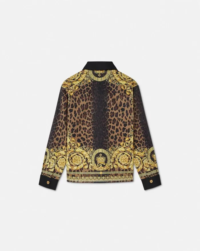 Wild Barocco Kids Overshirt Black Children Versace Clothing