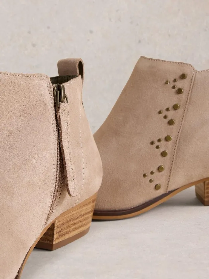 Willow Stud Ankle Boot Light Grey Women White Stuff Boots