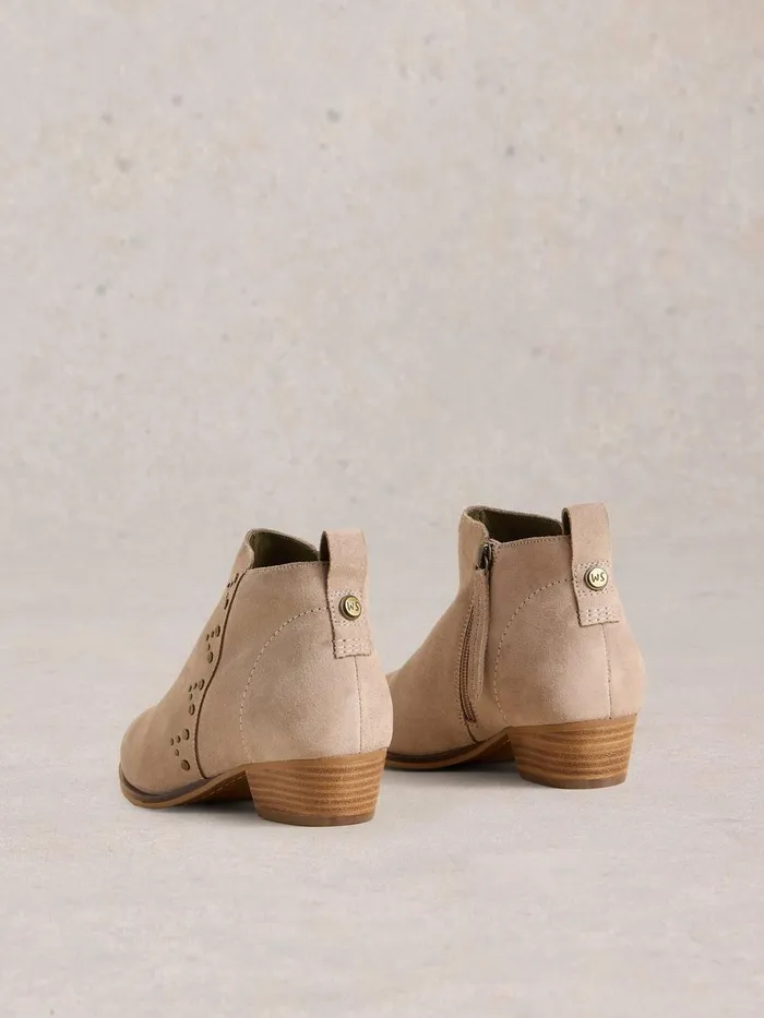 Willow Stud Ankle Boot Light Grey Women White Stuff Boots