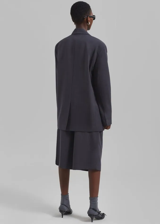 Wilma Blazer 8211 Charcoal Women The Frankie Shop Clothing