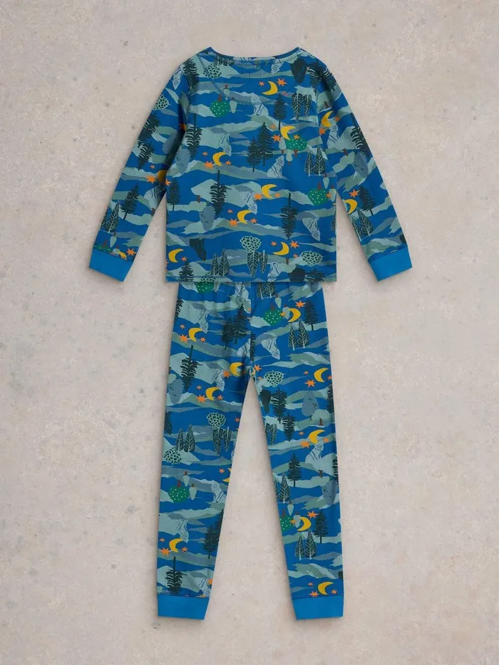 Wolf Moon PJ Set Blue Print Kids White Stuff Pyjamas Wolf Moon PJ Set Blue Print Kids White Stuff Pyjamas