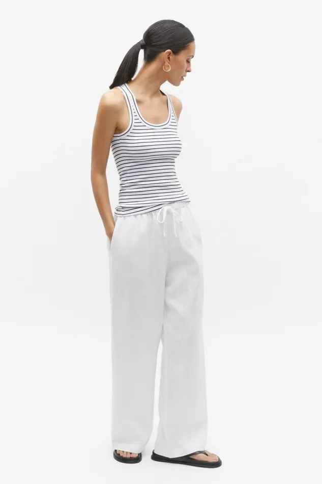 Woman Australian Cotton Rib Tank Mono Stripe Seed Heritage TShirts and Tops