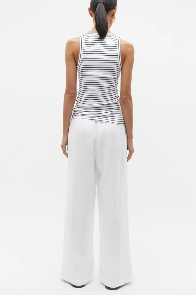 Woman Australian Cotton Rib Tank Mono Stripe Seed Heritage TShirts and Tops