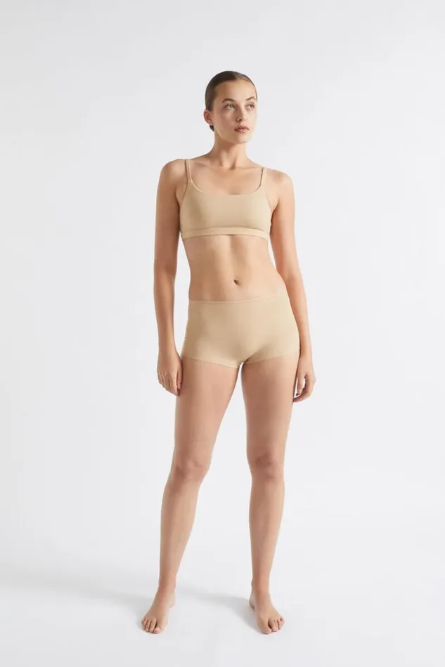 Woman Basic Bralette Beige Seed Heritage TShirts and Tops