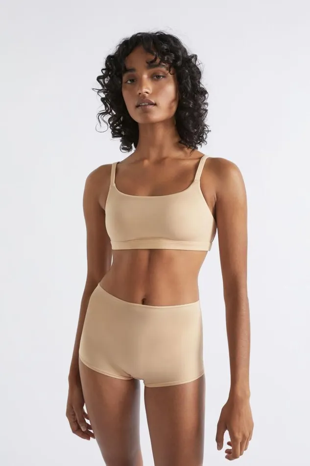 Woman Basic Bralette Beige Seed Heritage TShirts and Tops