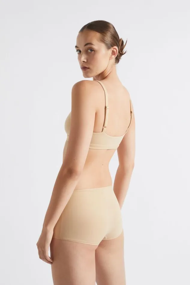 Woman Basic Bralette Beige Seed Heritage TShirts and Tops