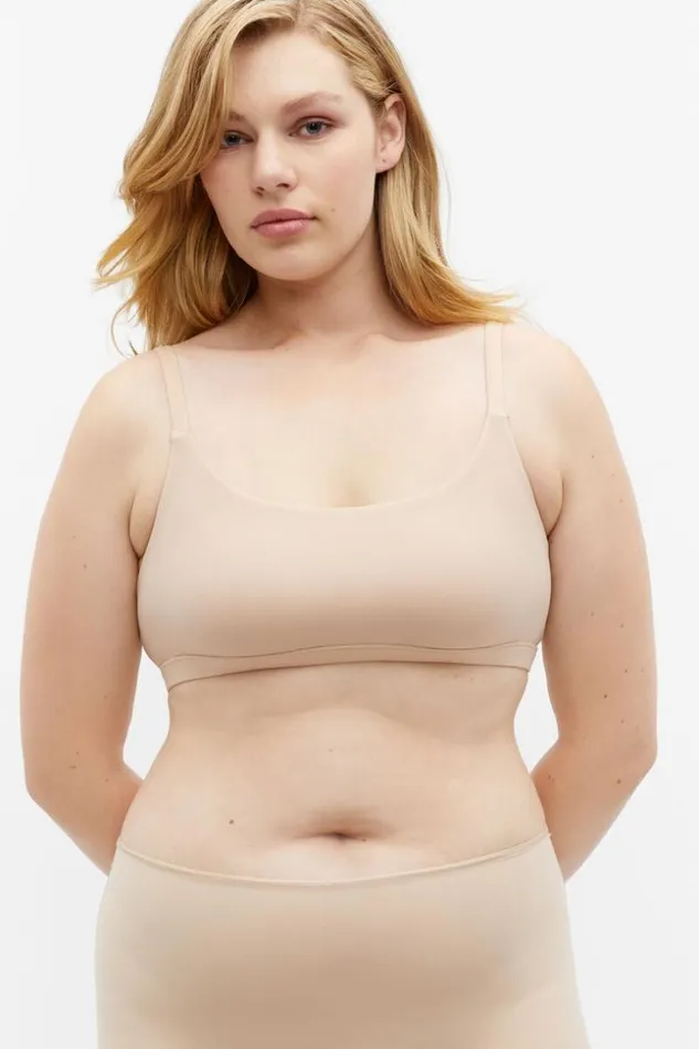 Woman Basic Bralette Beige Seed Heritage TShirts and Tops
