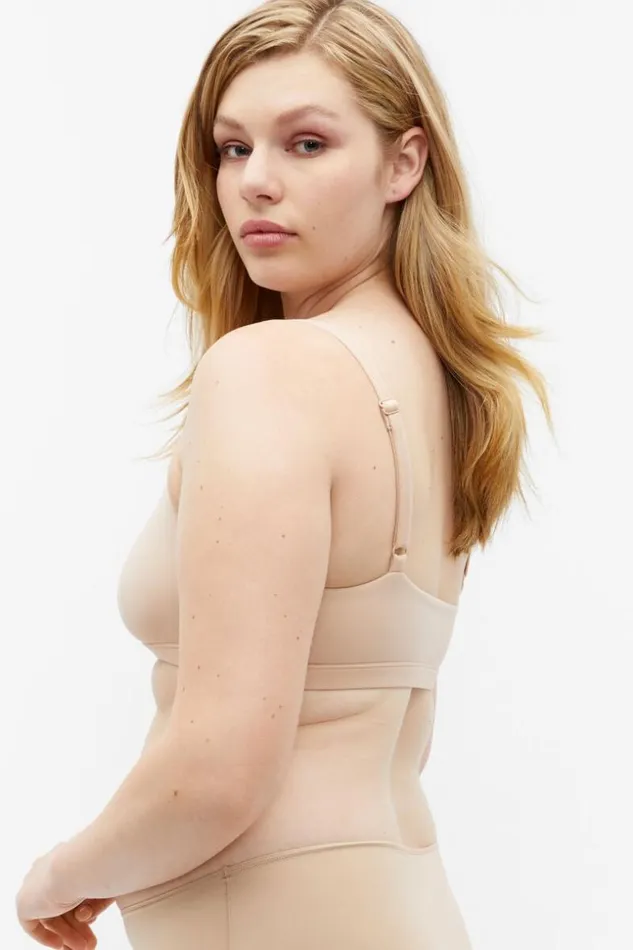 Woman Basic Bralette Beige Seed Heritage TShirts and Tops