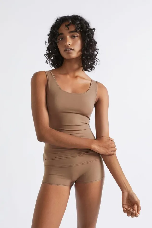Woman Basic Camisole Mocha Seed Heritage TShirts and Tops