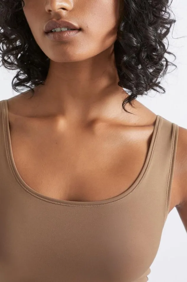 Woman Basic Camisole Mocha Seed Heritage TShirts and Tops