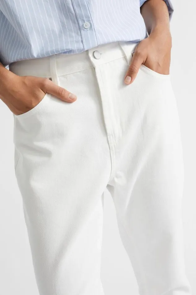 Woman Core Cotton Slim Leg Jean Cloud Cream Seed Heritage Pants