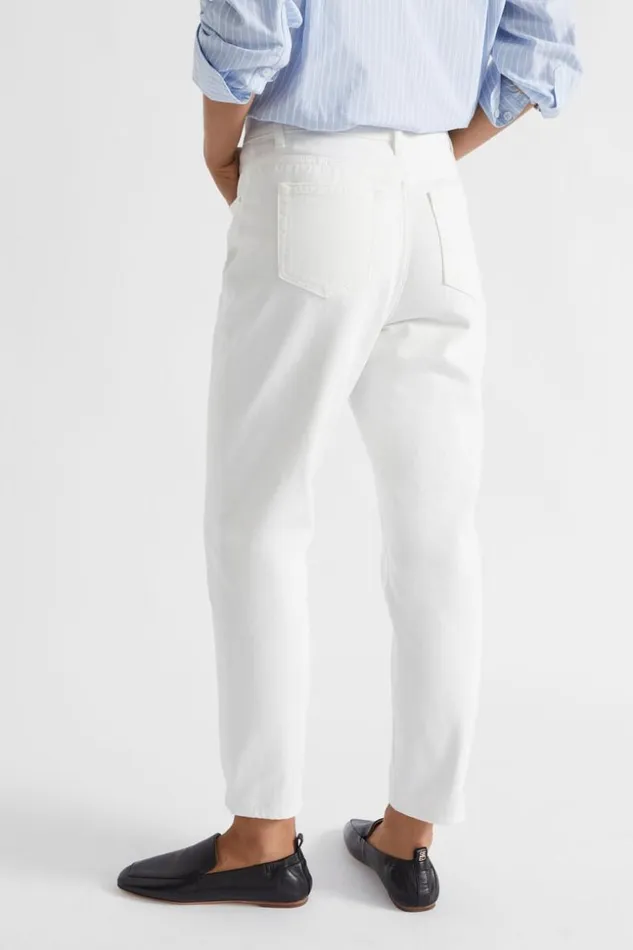 Woman Core Cotton Slim Leg Jean Cloud Cream Seed Heritage Pants