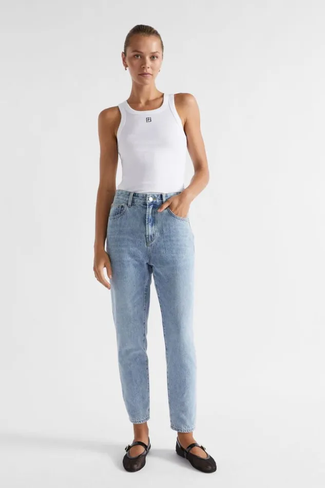 Woman Core Cotton Slim Leg Jean Vintage Wash Seed Heritage Pants