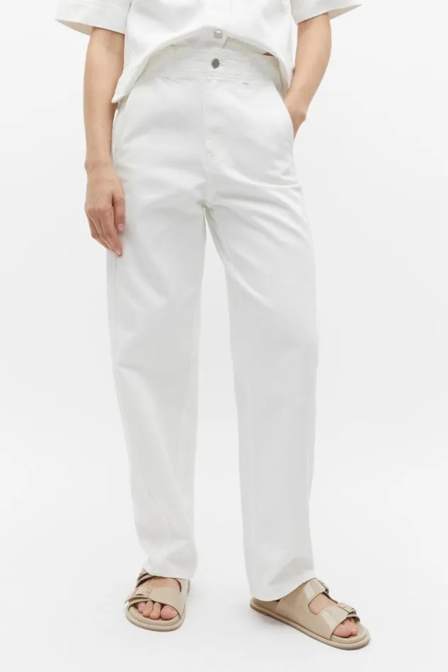 Woman Denim Barrel Leg Jean Cloud Cream Seed Heritage Pants