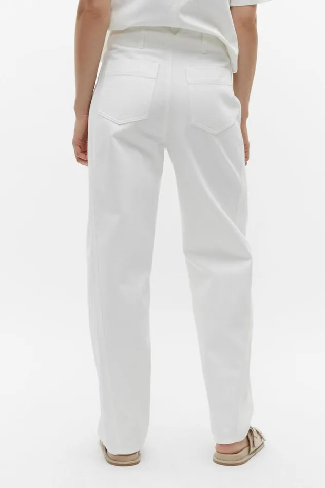 Woman Denim Barrel Leg Jean Cloud Cream Seed Heritage Pants