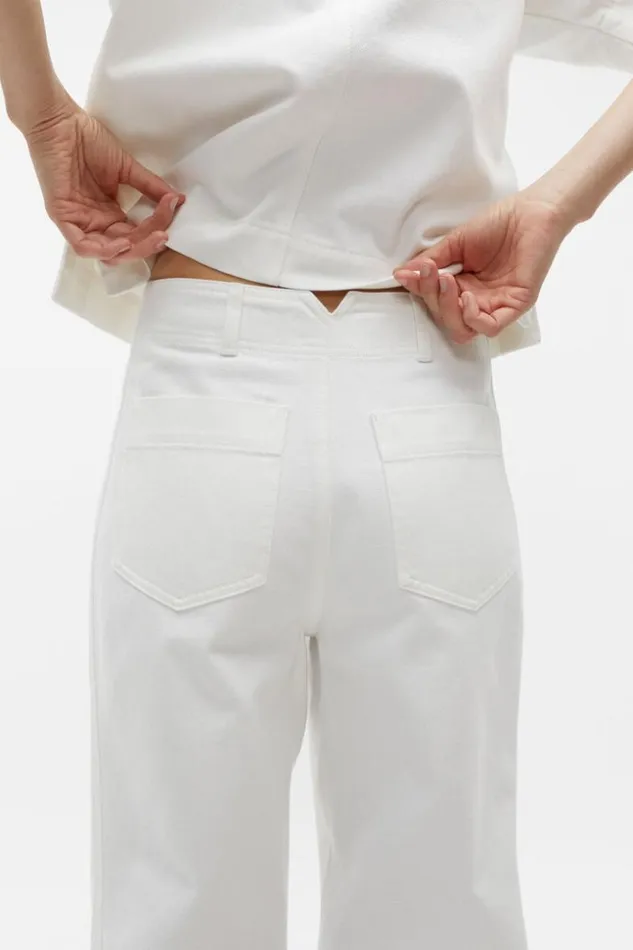 Woman Denim Barrel Leg Jean Cloud Cream Seed Heritage Pants