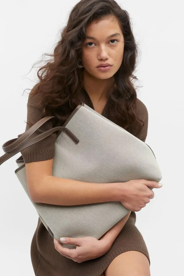 Woman Large Textured Tote Affogato Seed Heritage Bags and Clutches