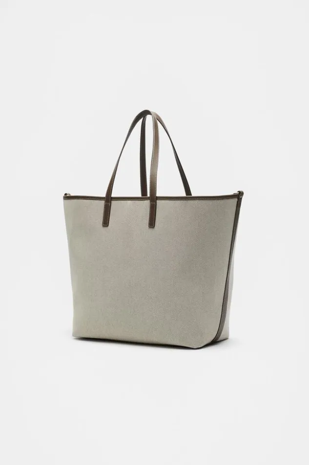 Woman Large Textured Tote Affogato Seed Heritage Bags and Clutches