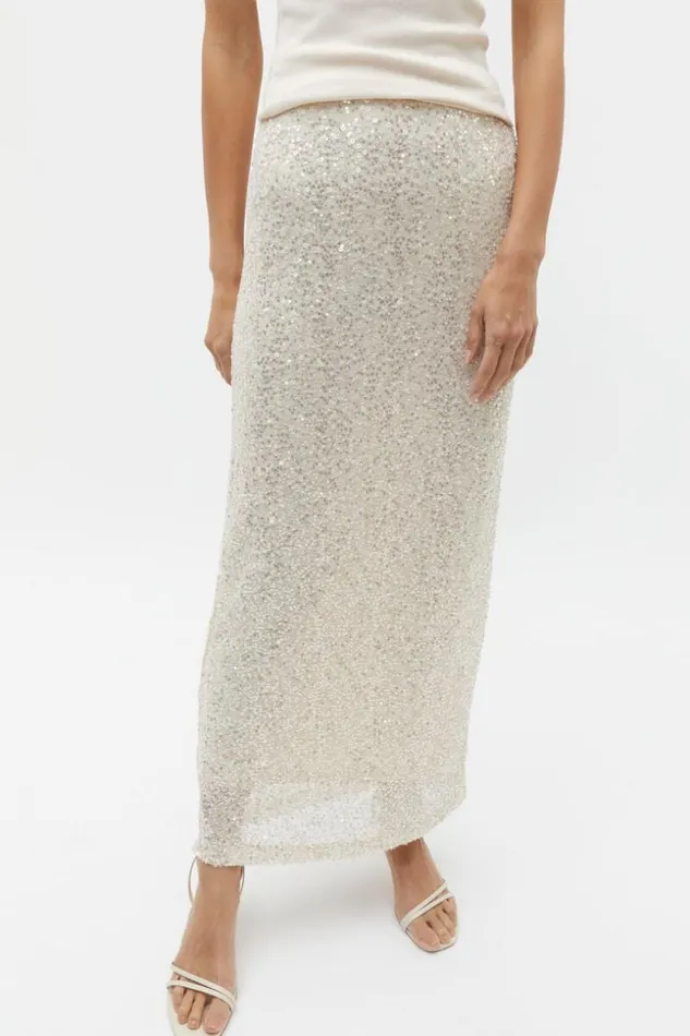 Woman Sequin Mesh Skirt Frappe Seed Heritage Skirts