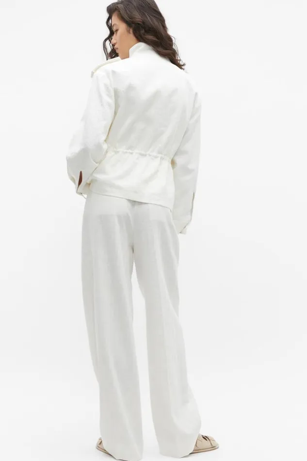 Woman Textured Utility Jacket Cloud Cream Seed Heritage Jackets and Vests