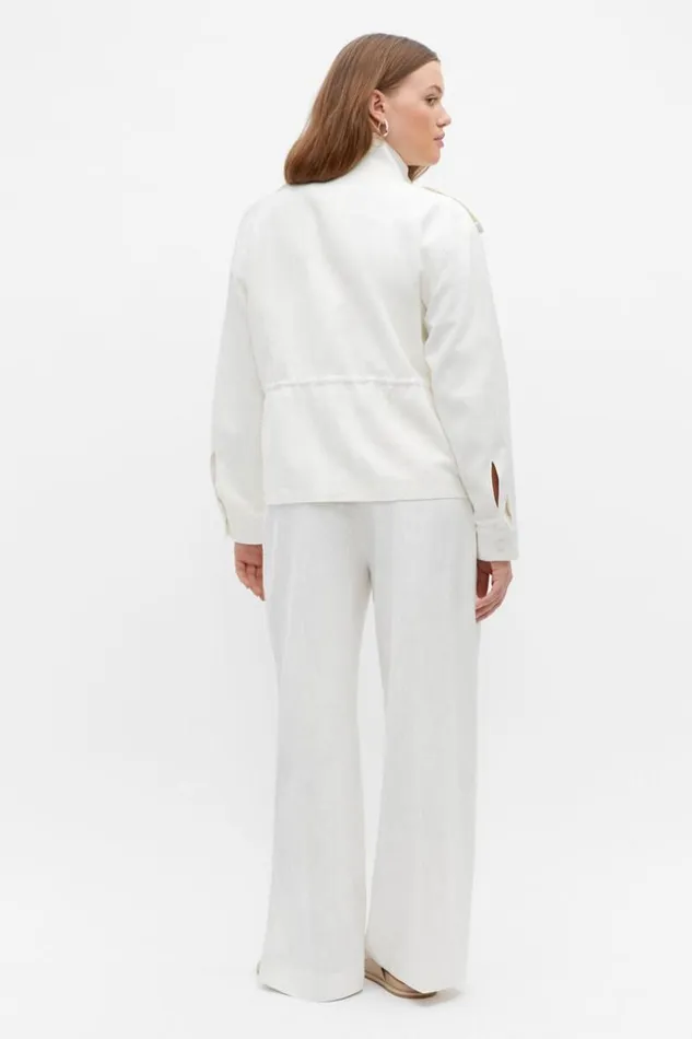 Woman Textured Utility Jacket Cloud Cream Seed Heritage Jackets and Vests