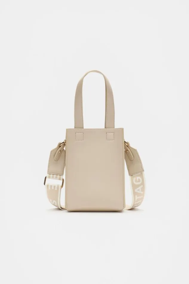 Woman Two Tone Mini Crossbody Bag Vanilla Seed Heritage Bags and Clutches