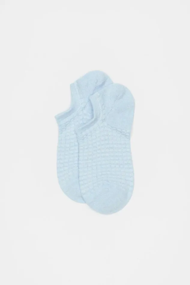 Woman Waffle Sneaker Sock Frost Blue Seed Heritage Socks and Tights