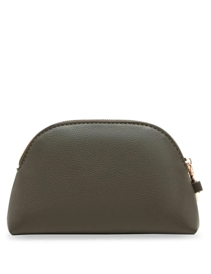 Women 3 Piece Pouch Gift Set With Web Detailing Dark Olive Anne Klein Wallets and Wristlets
