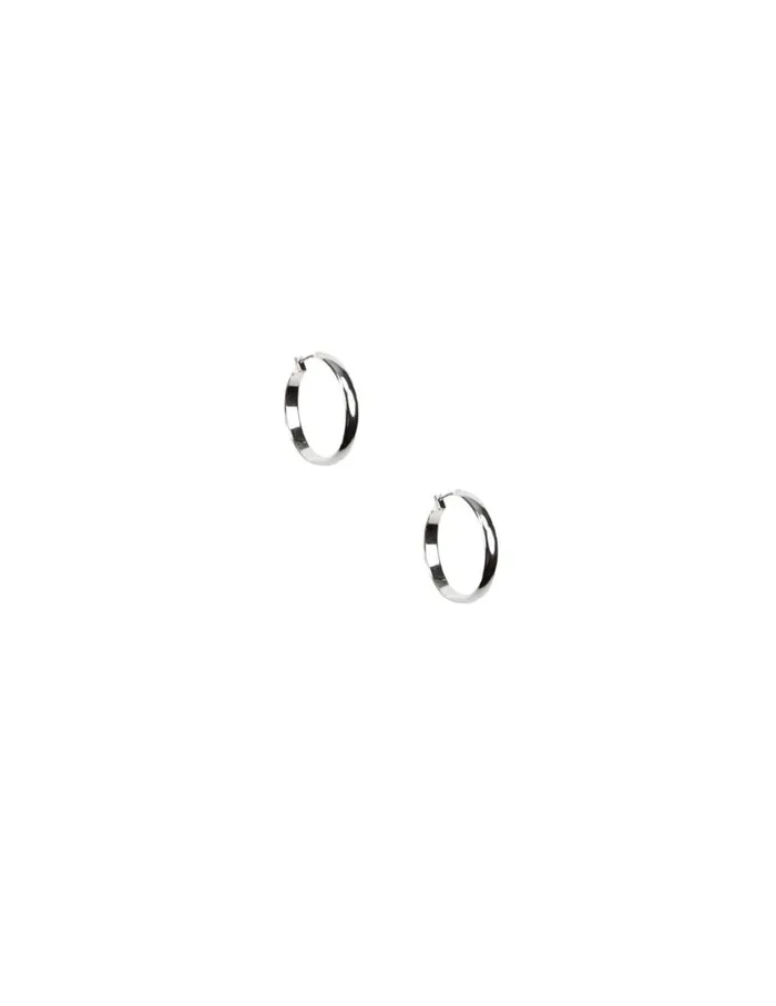 Women 32mm Medium Click It Hoop Earrings Anne Klein Pierced Earrings