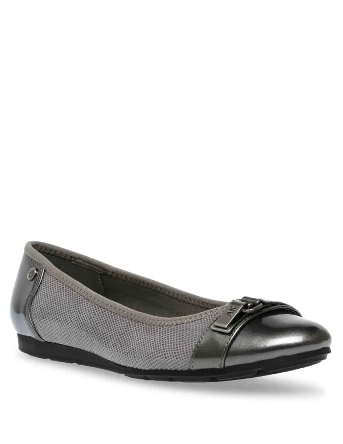 Women Able FlatWide Grey Anne Klein Flats and Loafers