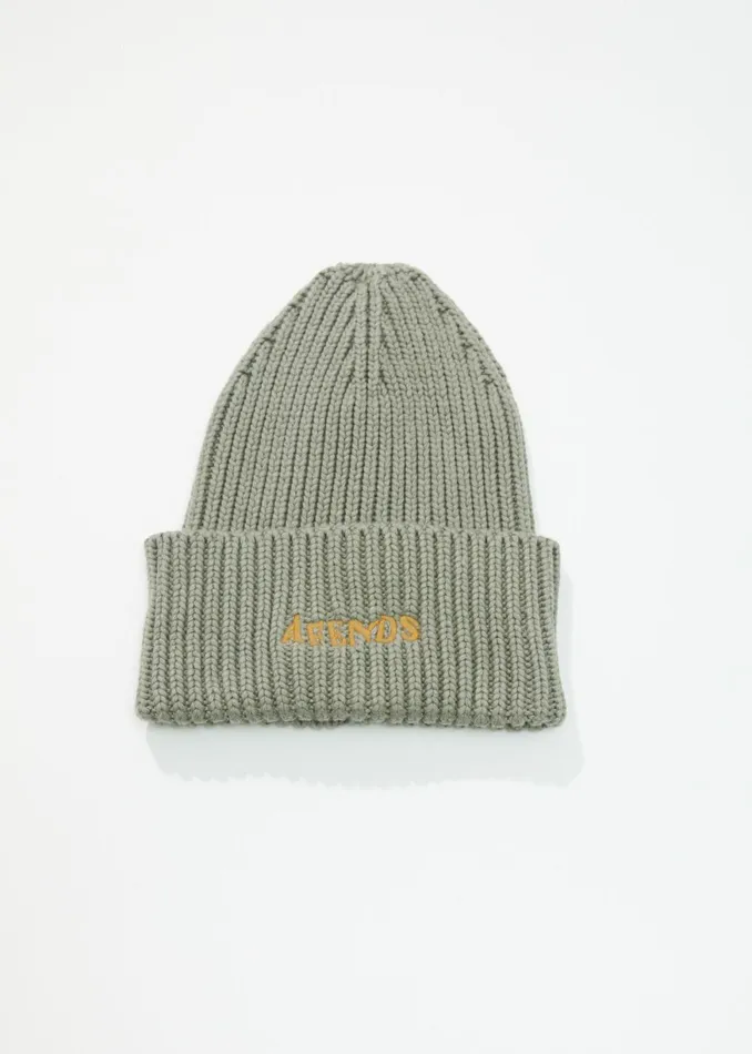 Women Accessories Afends AFENDS Unisex Day Dream 8211 Ribbed Beanie 8211 Olive