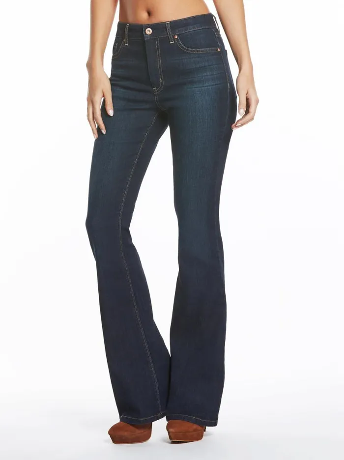Women Adored High Rise Flare In Flawless Jessica Simpson Denim