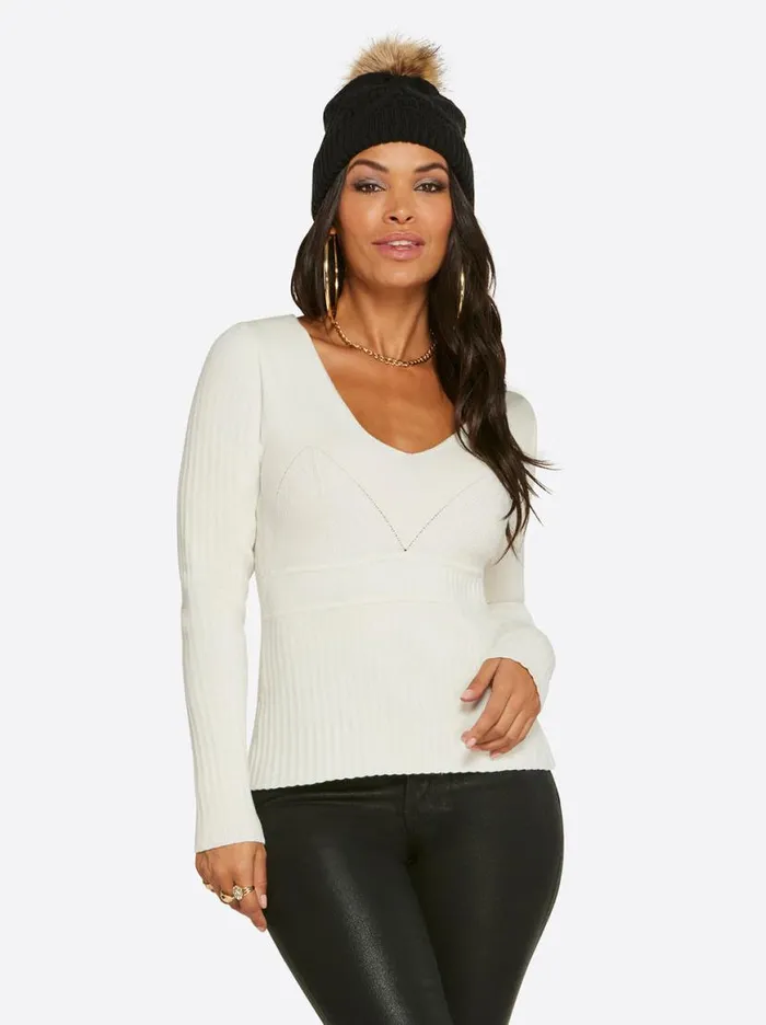 Women Adrielle Sweater In Gardenia Jessica Simpson Tops and Tees