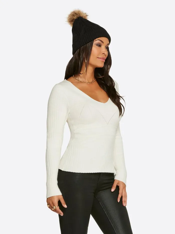 Women Adrielle Sweater In Gardenia Jessica Simpson Tops and Tees