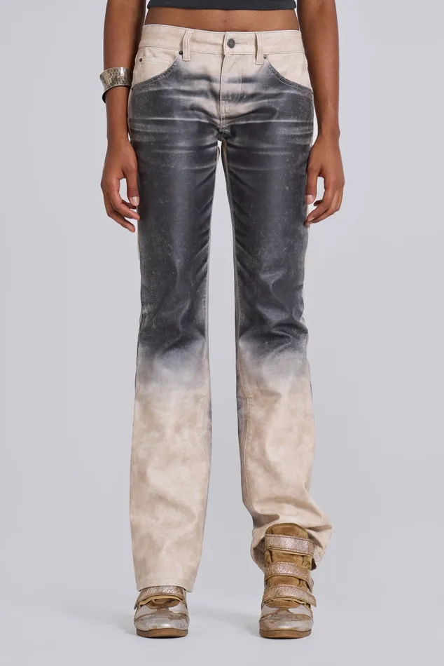 Women Airbrush Faux Leather Trousers Jaded London Jaded London Tops