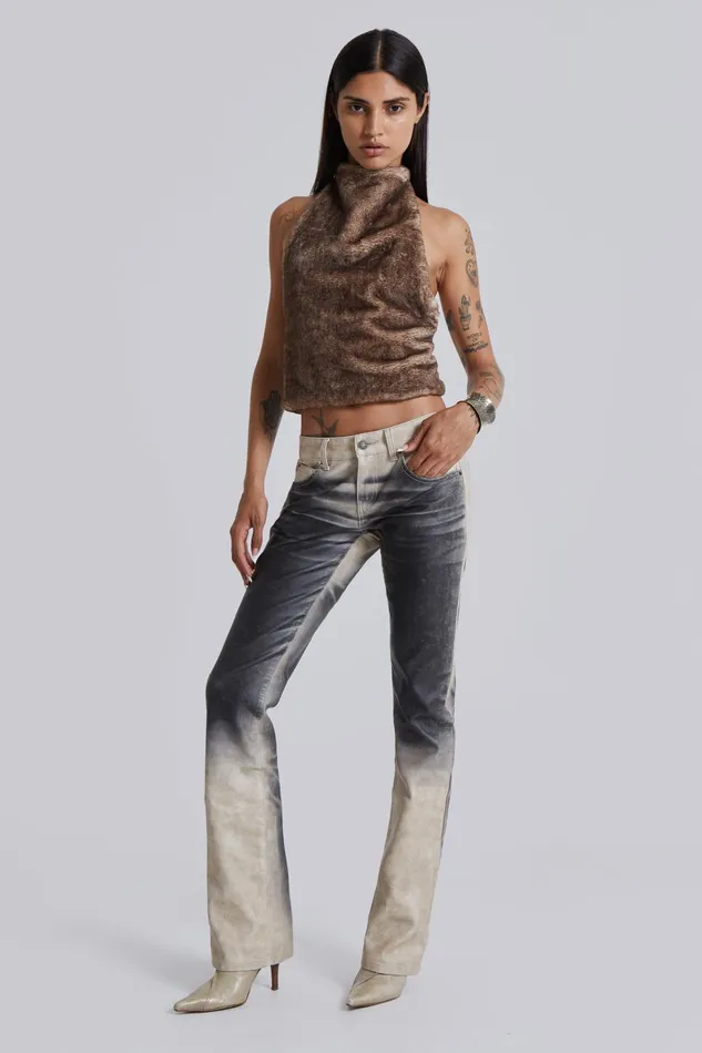 Women Airbrush Faux Leather Trousers Jaded London Jaded London Tops
