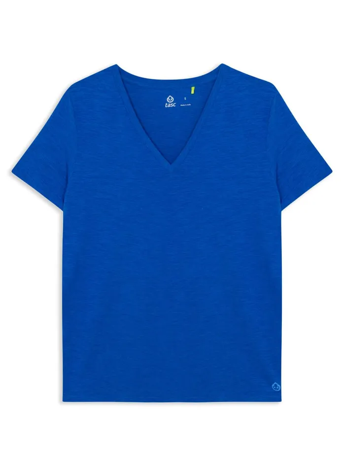 Women All Day VNeck TShirt Tasc Performance Short Sleeve TShirts Polos