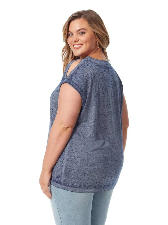 Women Amory Tee In Dress Blues Jessica Simpson Tops and Tees