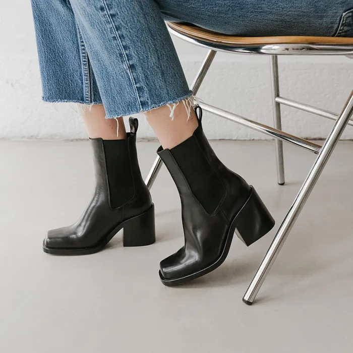 Women Ankle Boots Lowboots Jonak Boots With High Heels And Elastics